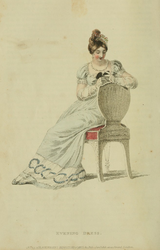 1815 v13 Ackermann's fashion plate 3 - Evening Dress